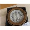 Image 2 : Marine Compass, Baker Compass Co. USA Case 4" x 10"x 10" - Diameter of Compass 8.5" 
