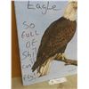 Image 3 : Painting of Eagle with Slogan 14" x 18"