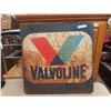 Image 1 : Valvoline Metal Vintage 2 Sided Sign 30" x 30" 