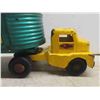 Image 2 : Structo V intage Pressed Metal Truck with Hydraulic Dump Trailer 6" x 6" x 21" 