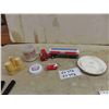 Image 1 : Esso Advertising Items ; Tonka Tanker, Cups, Ashtray, Bottle Opener, Salt + Pepper