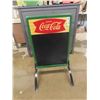 Image 1 : Modern Coca-Cola Side Walk Self Standing Menu Board 20.5" x 28" plus stand