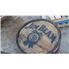 Image 2 : Solid Wood Jim Beam Whiskey Barrel - 45 Gal