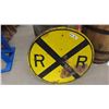 Image 1 : Railroad Crossing Sign - Metal 30" Diameter