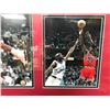Image 3 : LARGE MICHAEL JORDAN SIGNED COLLAGE DISPLAY 30 X 30