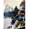 Image 2 : CUSTOM FRAMED GRANT FUHR LTD. EDITION PORTRAIT 24 X 24 50/50 (UPPER DCK COA)