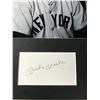 Image 2 : MICKEY MANTLE SIGNED 16 X 20 INDEX CARD DISPLAY (PREMIER AUTHENTICS COA)