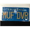Image 1 : CHEECH AND CHONG DUAL SIGNED MUF DIVER LICENSE PLATE (JSA COA)