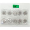 Image 1 : Uncut Sheet 10 x 1/2 Oz .999 Silver First Majestic Rounds 