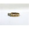 Image 2 : 14 KT White & Yellow Gold 3-Stone Diamond Ring