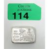 Image 1 : 2 Oz .999 Silver Beaver Bullion Bar 