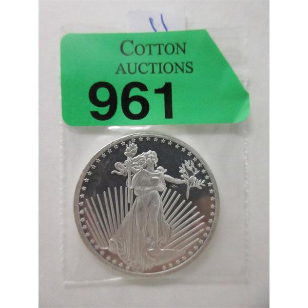 1 Oz .999  Silver Saint Gaudens Round 