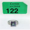 Image 1 : Mystic Topaz & Diamond Sterling Silver Ring