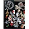 Image 2 : 2 Trays of Christmas Fashion & Costume Jewelry