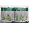 Image 1 : 2 Sets of LED Illuminated Glass Tree Décor