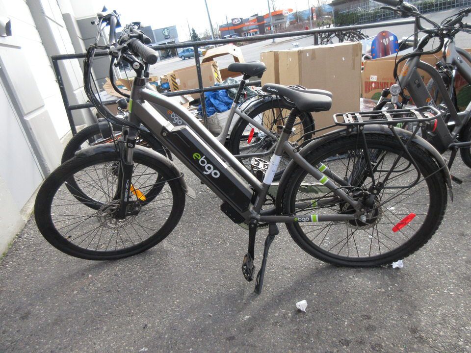 ebgo electric bicycle CC47 + Bike Red Liquidation Nation riders can easily adjust support based on terrain Ebgo Electric Bike - Model: