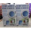 Image 1 : 2 LED Vanity Mirror & Travel Mirror Sets