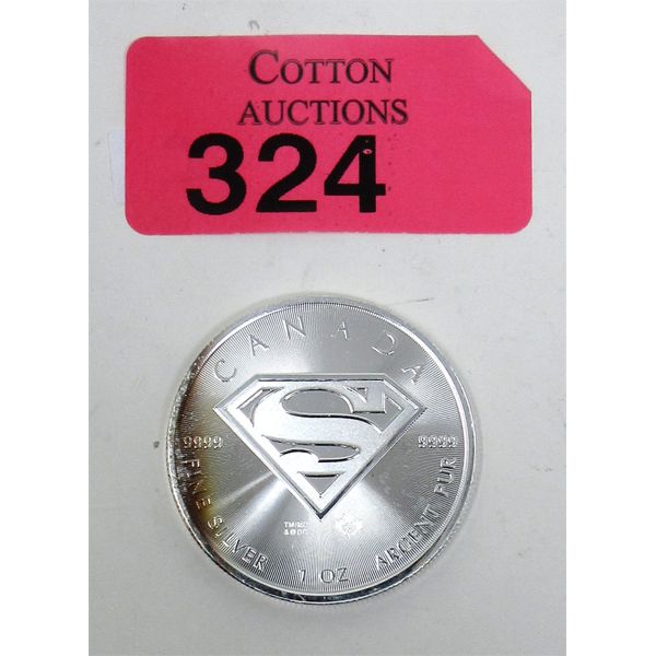 1 Oz .9999 Silver 2016 Superman Coin 