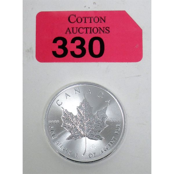 1 Oz .9999 Silver 2021 Maple Leaf Coin 