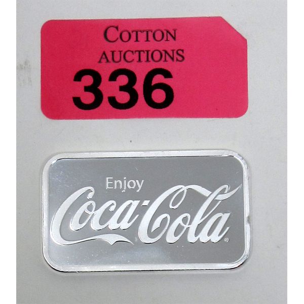 1 Oz .999 Silver Coca-Cola 2-Sided Bar 