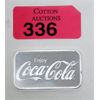 Image 1 : 1 Oz .999 Silver Coca-Cola 2-Sided Bar 