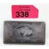 Image 1 : 1 Oz .999 Fine Titanium Buffalo Bar 