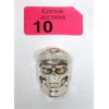 Image 1 : 3.765 Oz .9999 Silver 3D Aviator Skull Bar 