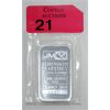 Image 1 : 1 Oz .999 Silver Johnson Matthey Bar 