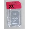 Image 1 : 1 Oz .999 Silver TD Bank Investor Bar 