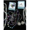 Image 3 : Vintage Faceted Crystal & Glass Bead Necklaces 
