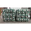 Image 1 : Box of 2 New Patterned Tufted Patio Seat Cushions