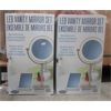 Image 1 : 2 LED Vanity Mirror & Travel Mirror Sets