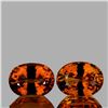 Image 1 : Natural Mandarin Orange Spessartite Garnet Pair- FL