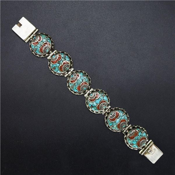 Tibet Hand Made Turquoise Bracelet