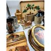 Image 2 : Serving Tray, Coffee Grinder, Gold Plated Bell, Cow Creamer, Mugs, Radio, Clog Lamp