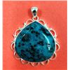 Image 1 : .925 Silver Turquoise Stone Pendant