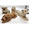 Image 1 : 4 Large Sandicast Dogs