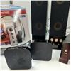 Image 3 : Sentry Safe Lock Box, 2 Apple TV Boxes, Telephone Headset, Speakers