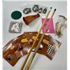 Image 2 : Two Pool Cues (new tips) & Lot of Billiard Accessories