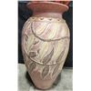 Image 2 : 26" Ceramic Vase with Floral Decor
