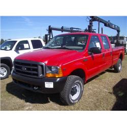 2000 FORD F350 CREW CAB 4X4 PICKUP