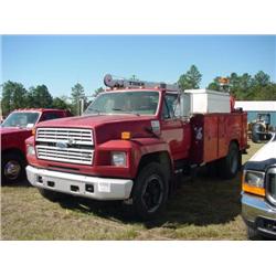 1991 FORD F600 SERVICE TRUCK