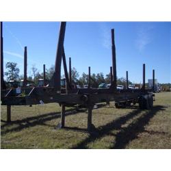 SHOPBUILT 4 BOLSTER LOG TRAILER (BILL OF SALE