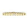 Image 1 : Estate 14K Yellow Gold Smooth Polished "X" Diamond Link Line Stackable Bracelet