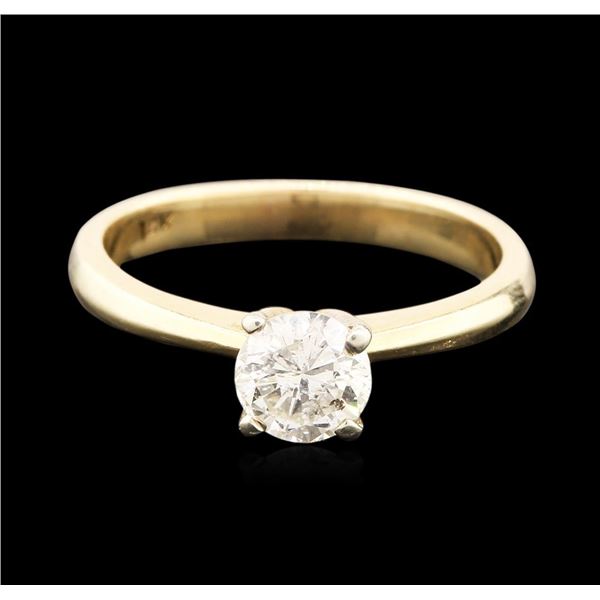 14KT Yellow Gold 0.83 ctw Round Brilliant Cut Diamond Solitaire Ring