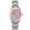 Image 2 : Rolex Ladies Midsize 31MM Salmon Roman Smooth Bezel Datejust Wristwatch