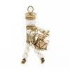 Image 1 : Vintage 14K Yellow Gold Drummer Boy Pearl Twisted Wire Collectible Charm Pendant