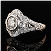 Image 2 : 0.96 ctw CENTER Diamond Platinum Ring (1.72 ctw Diamonds)
