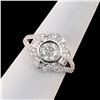 Image 3 : 0.96 ctw CENTER Diamond Platinum Ring (1.72 ctw Diamonds)