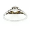 Image 7 : Antique Art Deco 18k Gold European Diamond Solitaire Filigree Engagement Ring